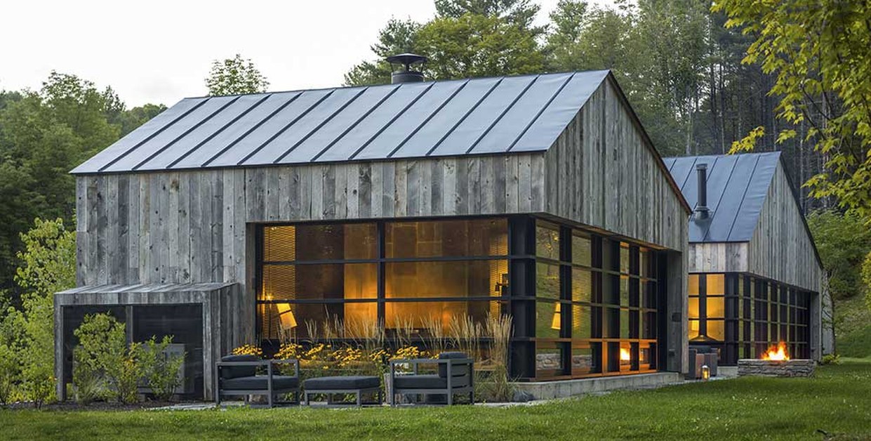 Mélange de modernité et tradition pour cette maison bois