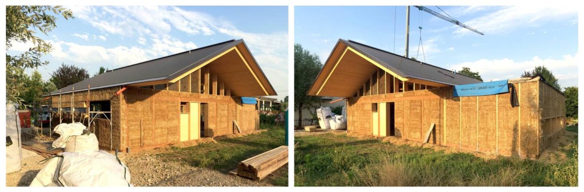 construction de la maison - SCL Maison isolée paille par Jimmi Pianezzola Architetto - Italie