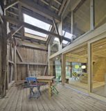 terrasse intérieure - Maison Moser par architectes Madritsch et Pfurtscheller - Autriche