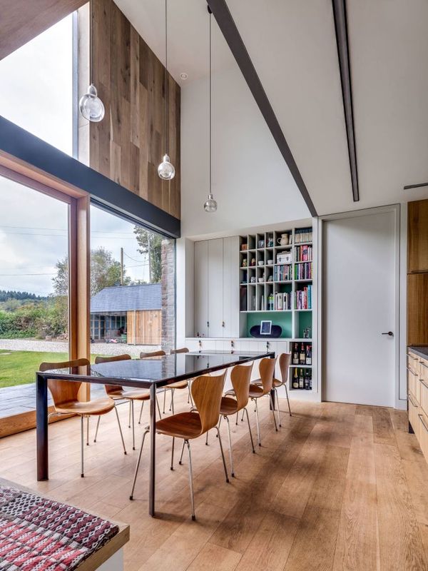 Séjour & bibliothèque - The-Nook par Hall+Bednarczyk - Monmouthshire - Nouvelle-Zelande