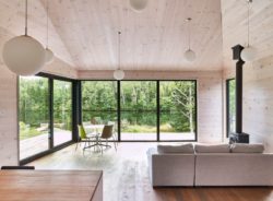 piece de vie-Les soeurs par Anik Péloquin architecte - La Malbaie - Canada