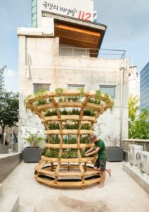 jardin modulaire terrasse balcon - growmore par Husum-Lindholm - Seoul, Coree du Sud