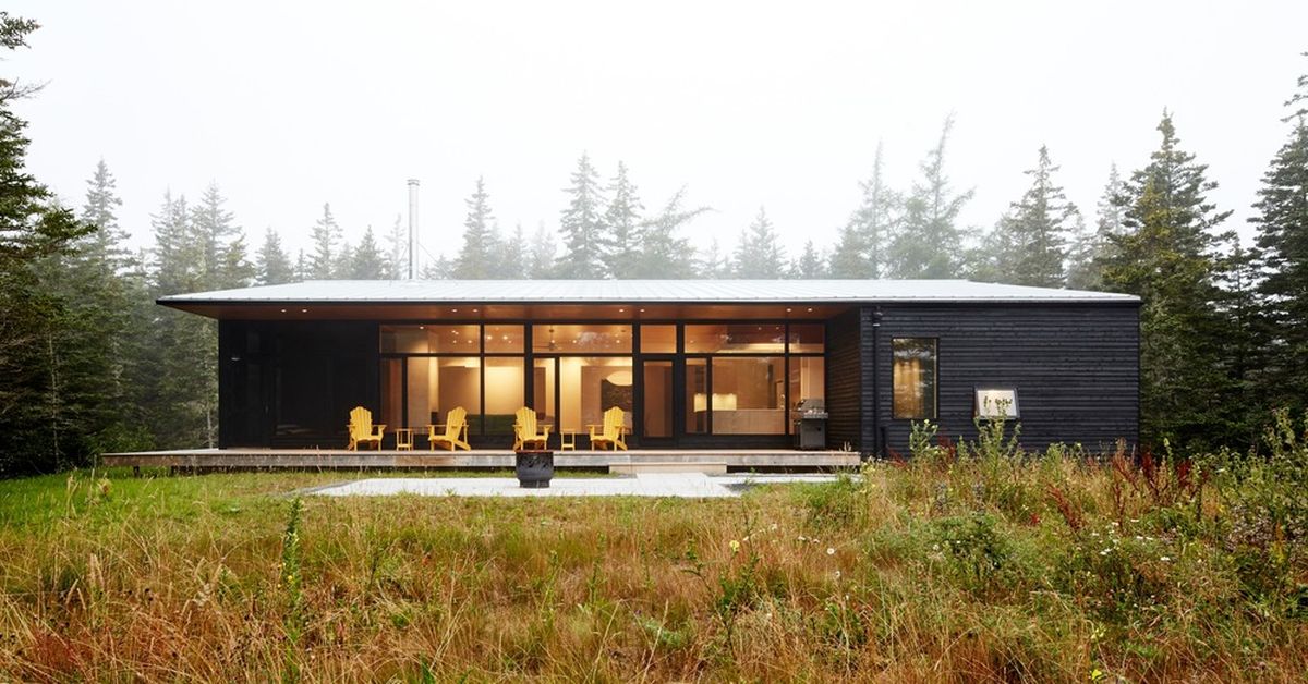 Une- Lockeport-Beach-House par Nova Tayona Architects - Nouvelle-Ecosse, Canada © Janet Kimber