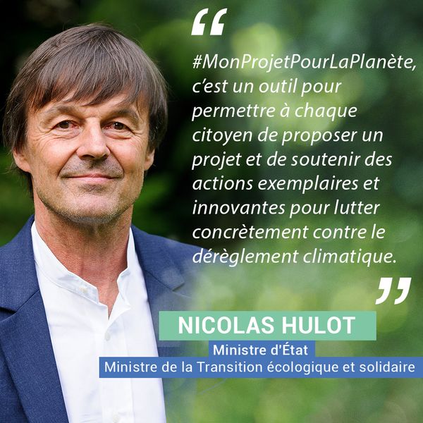 Nicolas Hulot, ministre de la Transition écologique et solidaire