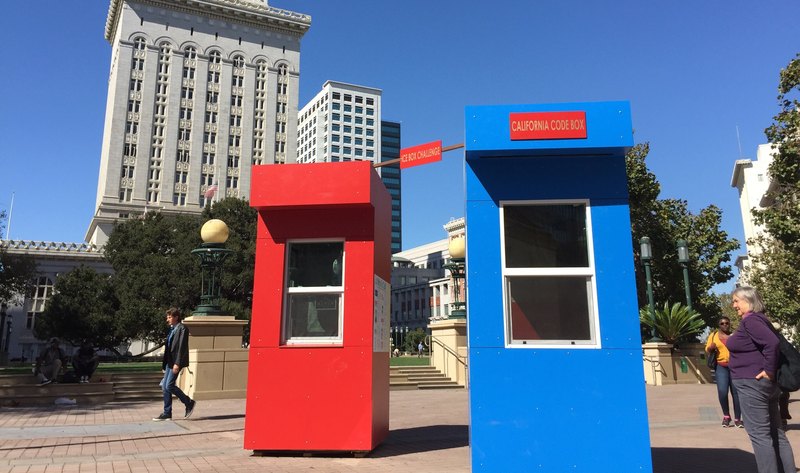 Les code box pour le Ice box challenge à Oakland, Usa