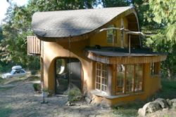 vue extérieure - Cob cottage par Cobworks - Canada