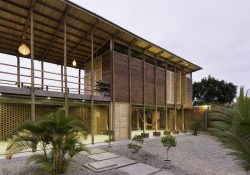Façade jardin - Stilts-House par Natura-Futura-Arquitectura - Equateur, Villamil © Maderas Pedro