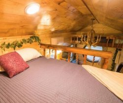 Lit espace chambre - Hobbit-Tiny-House - Colorado, USA © Weecasa