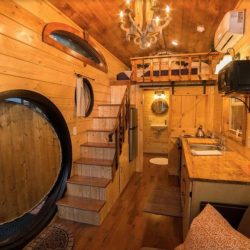 Seule pièce principale - Hobbit-Tiny-House - Colorado, USA © Weecasa