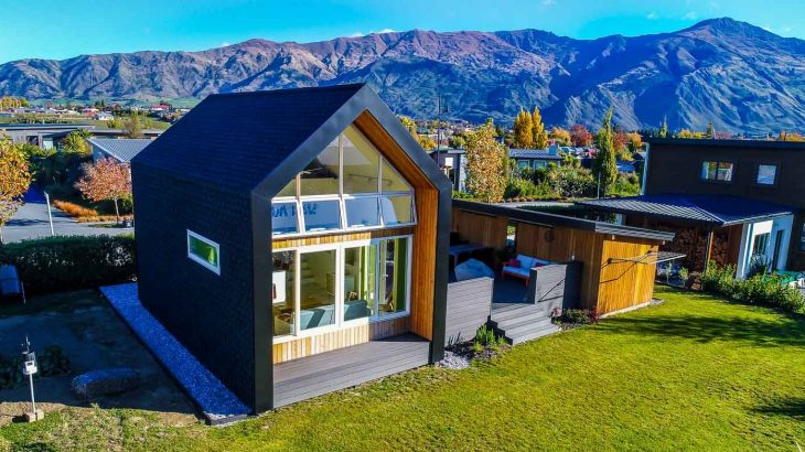 Une-Tiny-house-concept - Nouvelle-Zelande, Wanaca © Living Big