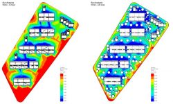 Analyse dispertion chaleur avant et après projet - The-Zero-Emission-Neighborhood par Architecture-Humans - Prestina, Kosovo