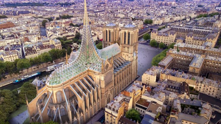 Une - Rooftop-Farm-Notre-Dame par Vincent Callebaut Architectures - Paris, France