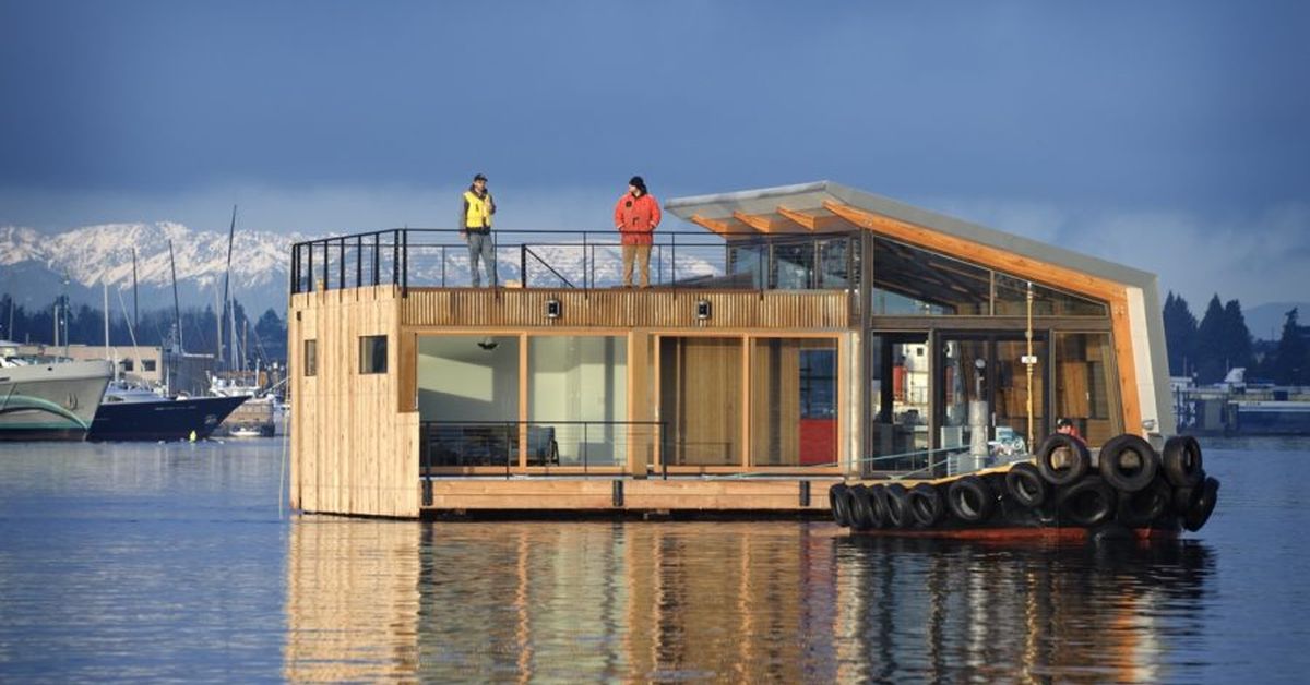 Une - Floating-home par Ninebark Design - Seattle, USA © Aaron Leitz