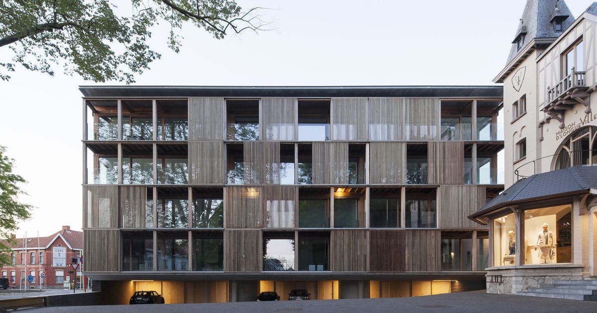 Une - Shutterflats par Delmulle Delmulle Architecten - Waregem, Belgique © Johnny Umans