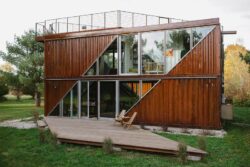 Maison container par LOT-EK et c-Home - mills - USA