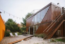 Maison container par LOT-EK et c-Home - mills - USA