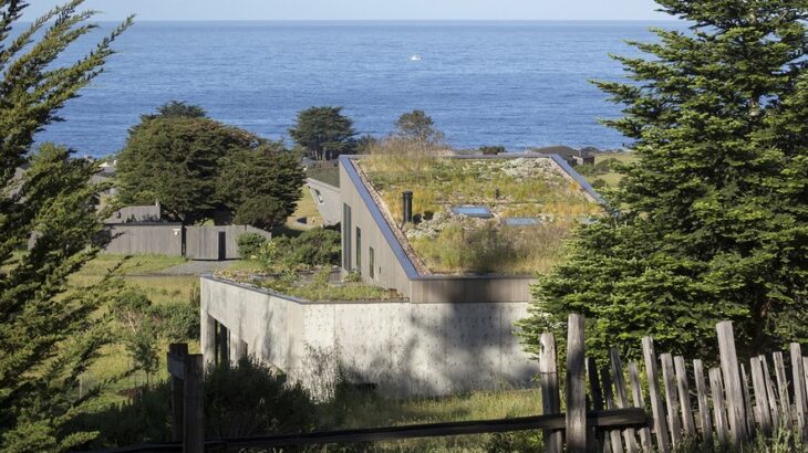 Les toits vivants de Sea Ranch en Californie, Usa