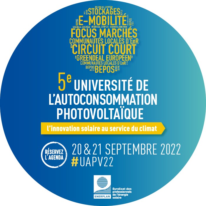 5e édition de l’université de l’autoconsommation photovoltaïque – Enerplan – Paris (FR-75)