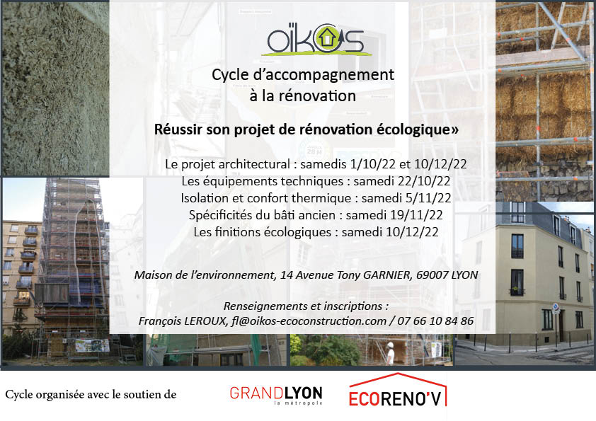 Cycle d’accompagnement à l’éco-rénovation – Oïkos – Lyon (FR-69)