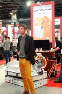 Antoine Rennuit sur le stand Les Companions à Batimat 2022