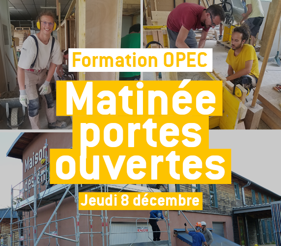 Portes ouvertes pour découvrir la formation Ouvrier.e Professionnel.le en Écoconstruction (OPEC) – Chambéry  -(FR-73)