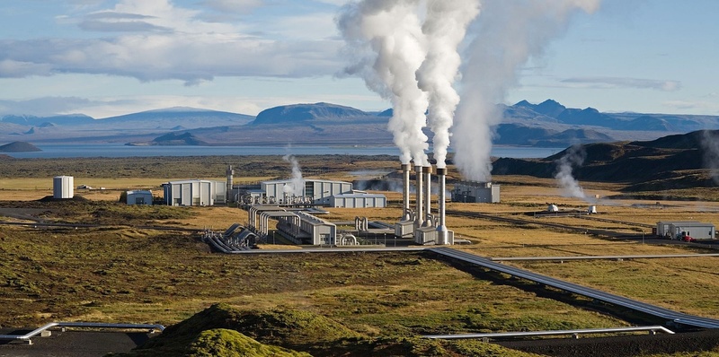Centrale électrique en géothermie en Islande
