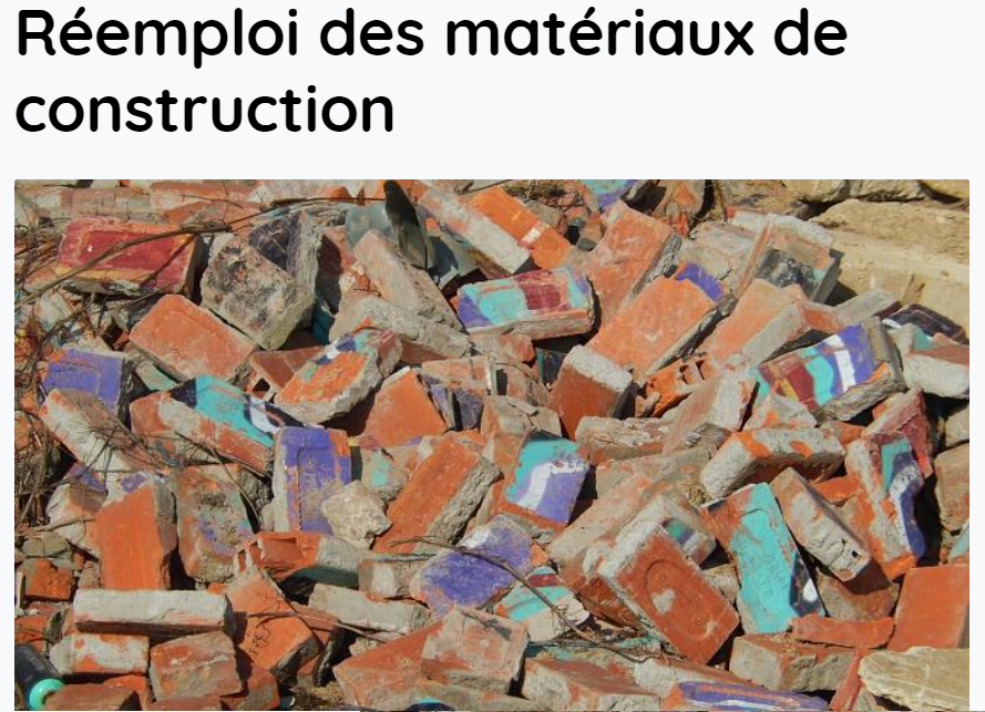 Réemploi des matériaux de construction – Lyon (FR-69)