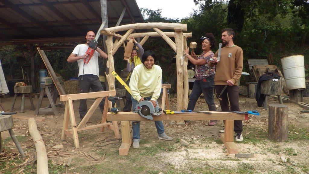 Stage Charpente traditionnelle en bois déligné