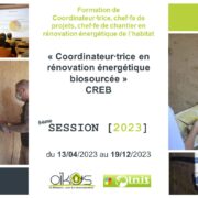 Formation Coordinateur.trice en rénovation énergétique biosourcée – Rhône (69) – Oïkos