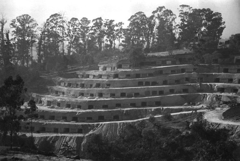 Projet Cuevas Civilizadas de l'architecte mexicain Carlos Lazo à Mexico. Image de la Fondation Isamu Noguchi et du musée du jardin 