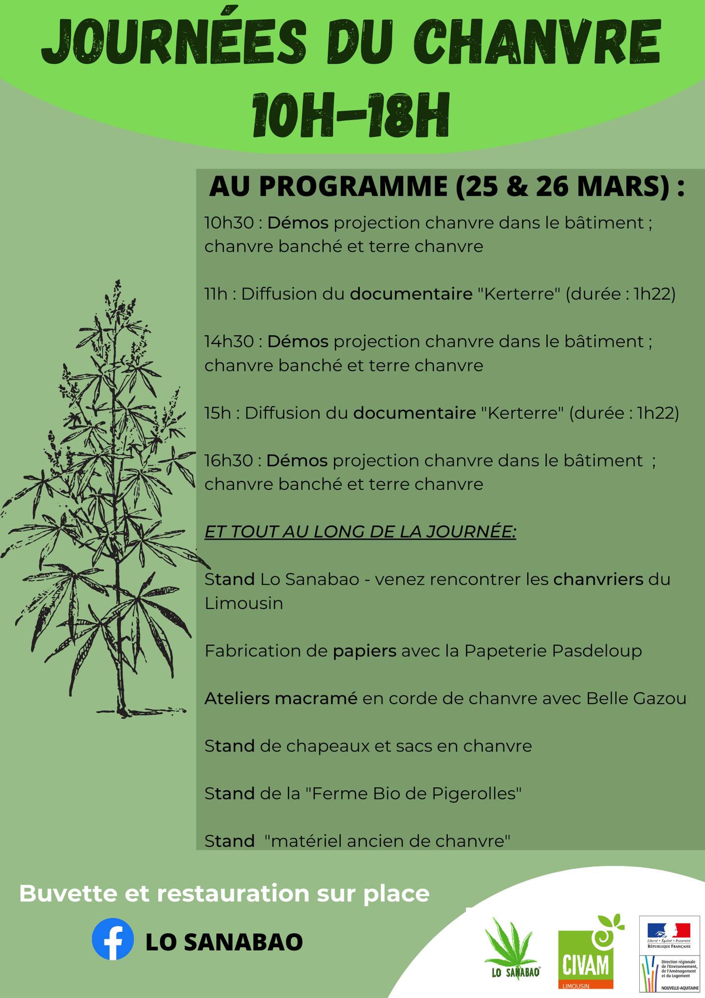 Les Journées du Chanvre – Peyrelevade (FR-19)