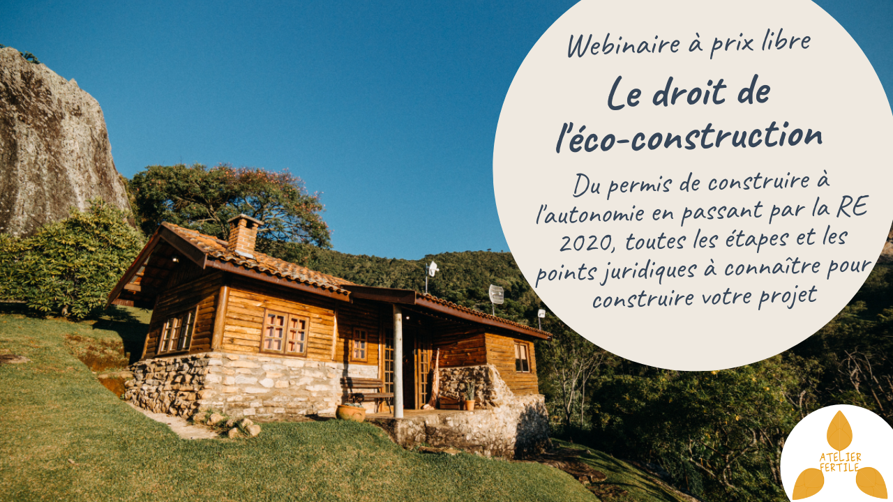 Webinaire « Le droit de l’éco-construction »
