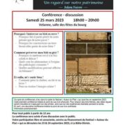 [Conférence] Pisé : des dommages et des intérêts ! Un regard sur notre patrimoine, Julien Faivre – Velanne (FR-38)