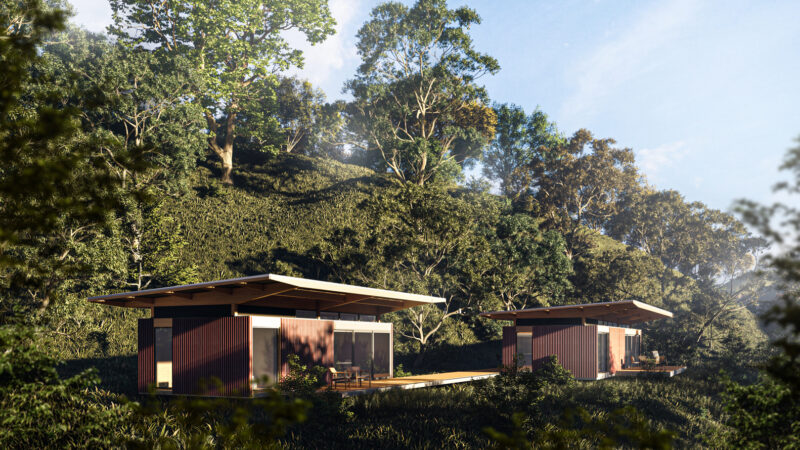 Maison préfabriquée en bois par UNA BV - Sao Paulo - Brésil