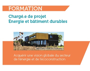 Formation certifiante « Chargé.e de projet Energie et bâtiment durables » – CNCP – Montargis (FR-45)