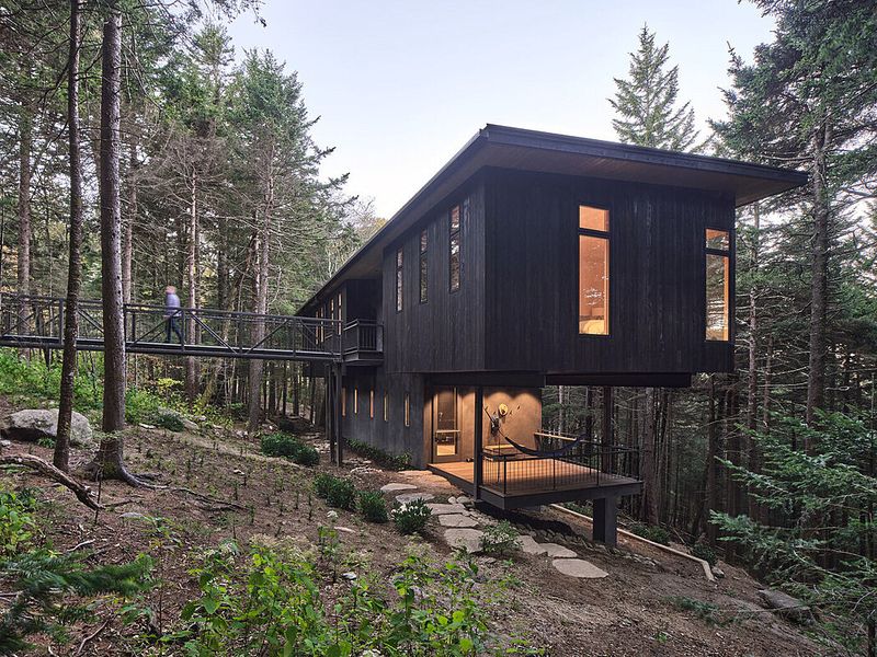 Spruce Ridge Cabin par Altura architectes -Sylva, Caroline du nord -Usa - Photo : Altura Architects