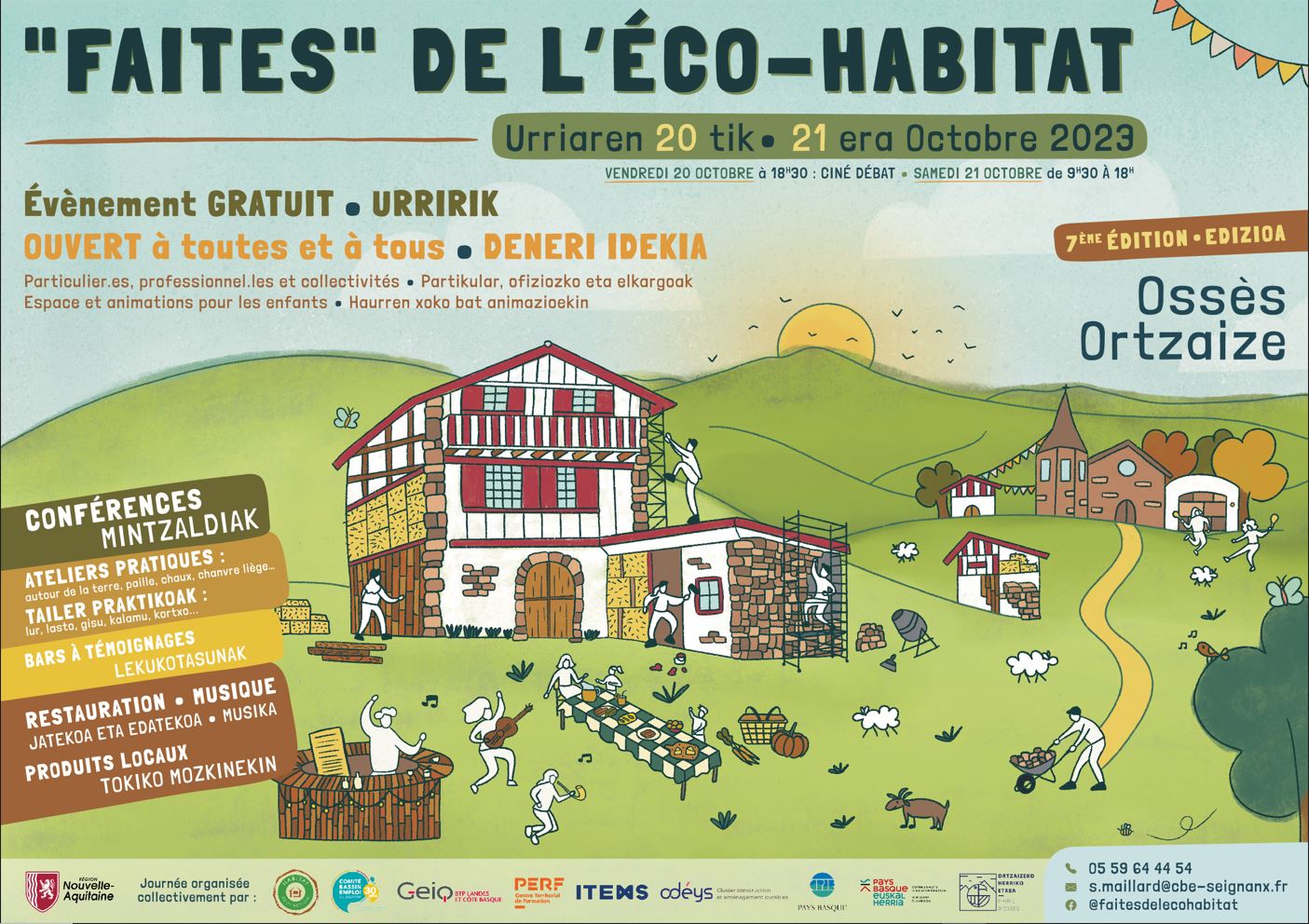 7ème édition de la « Faites » de l’Eco-Habitat  à Ossès (FR-64)