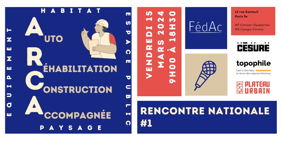 Rencontres nationales de l’auto-construction-réhabilitation accompagnée – Fedac – Paris (5e)
