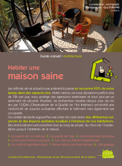 Guide : Habiter une maison saine – CAUE de la Sarthe