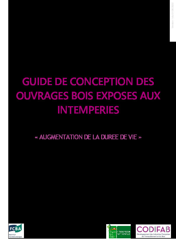 Guide de conception des ouvrages bois exposés aux intempéries (COBEI)